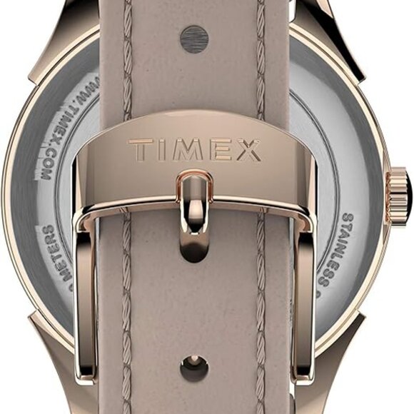 Timex Women\'s TW2T66500 Briarwood 28mm Pink/Rose Gold Genuine Leather Strap Watc main image 5